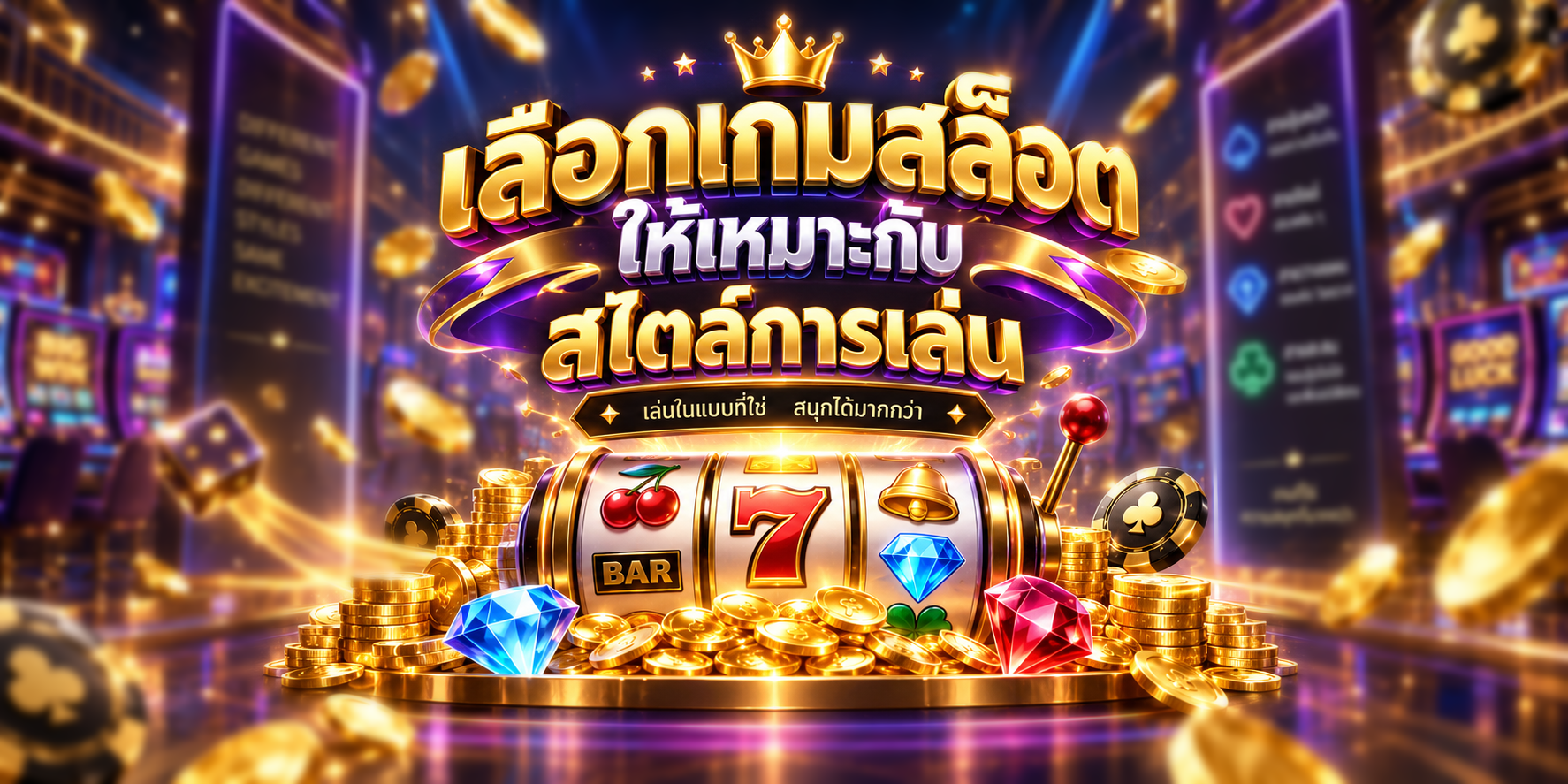 เลือกเกมสล็อตให้เหมาะกับสไตล์การเล่น